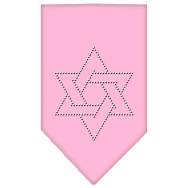 Unconditional Love Star Of David Rhinestone Bandana Light Pink Small UN788109